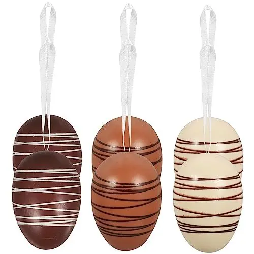 Produktbild: STAHAD 6 Stück Ostereier Osterdeko Zum Aufhängen Osterdeko Osterdeko Hängeornamente Osterdeko Dekoratives Osterei Osterparty Requisite Osterbaumschmuck Party Deko Zum Aufhängen