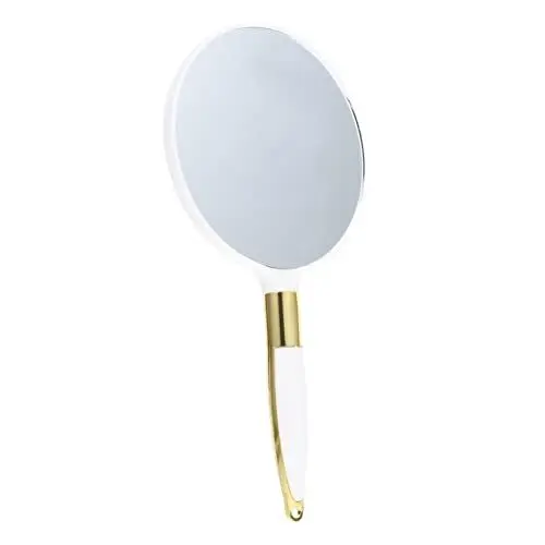 Produktbild: STAHAD Schminkspiegel 1 Hält Handspiegel Damenweiß Mit Friseuren Make-Up Eitelkeit Europäisch Für Kleinen Griff Tragbar Handheld Kosmetikspiegel