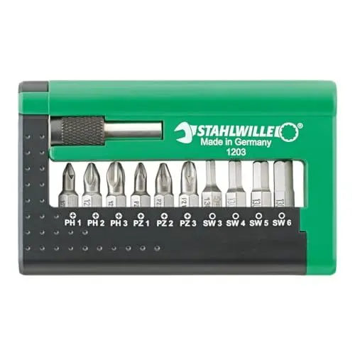 Produktbild: STAHLWILLE Bit Set 1203 l 11-tlg. Bitsatz, 1/4