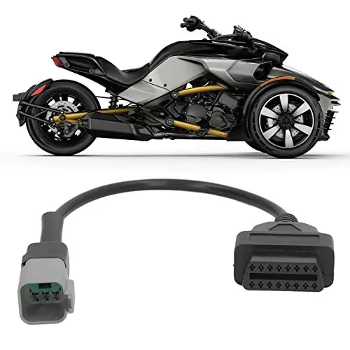 Produktbild: Standard 6PIN auf 16PIN Diagnosekabel-Adapter-Ersatz für CAN-AM Moto ATV UTV Motorrad-Fahrrad-Diagnose-Adapter-Anschlusskabel