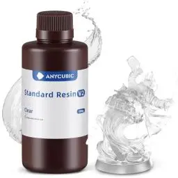 Produktbild: Standard Resin V2 500g, ANYCUBIC 3D Drucker Resin, 405nm LCD SLA Rapid UV Aushärtung Resin, Hochpräzises und schnelles Photopolymer Harz für LCD/DLP/SLA 3D Druck, Transluzent