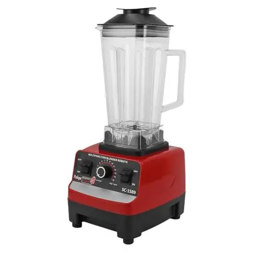 Produktbild: 4500 W Standmixer, 1,8 L, 15-Gang-Haushalts-Multifunktions-Küchenmaschine mit 6 Edelstahlklingen für Fleisch, Eis, Obst, Professioneller Mixer (EU-Stecker 220 V)