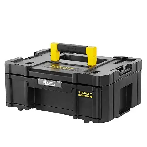 Produktbild: STANLEY Werkzeugbox / Werkzeugkoffer leer Werkzeugkasten - Werkzeugkiste (mit großer, leichtgängiger Schublade, 6 herausnehmbare Fächer, Abmessung 44x33x18 cm) FMST1-71968