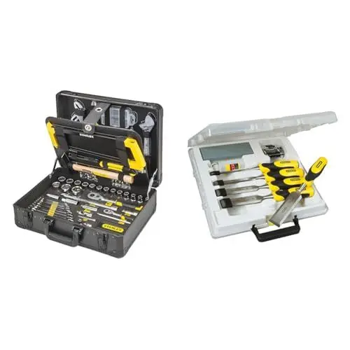 Produktbild: Stanley 142-teiliges Werkzeug-Set STMT98109-1 & Dynagrip Meißel + Strike Cap 5-teiliges Set + Access - STA516421