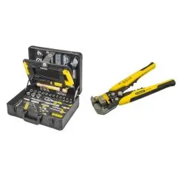 Produktbild: Stanley 142-teiliges Werkzeug-Set STMT98109-1 & FatMax Automatische Abisolierzange und Schneidzange FMHT0-96230
