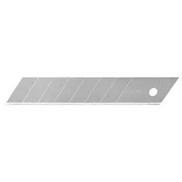 Produktbild: Stanley Abbrechklingen für Cuttermesser 0-11-301 (18 mm, gerade Schneide mit 7 abbrechbaren Segmenten, 0,55 mm Schneidstärke, 110 mm Klingenlänge, 10 Stück im Spender)