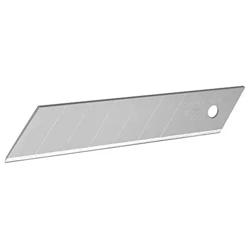 Produktbild: Stanley Abbrechklingen für Cuttermesser 0-11-325 (25 mm, gerade Schneide mit 7 abbrechbaren Segmenten, 0,55 mm Schneidstärke, 110 mm Klingenlänge, 10 Stück im Spender)