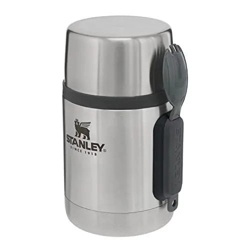 Produktbild: Stanley Adventure Stainless Steel All-In-One Thermobehälter für Essen mit Spork 532 ml - Edelstahl Warmhaltebehälter Essen - BPA-Frei - Hält 12 Stunden Heiß oder Kalt - Spülmaschinenfest