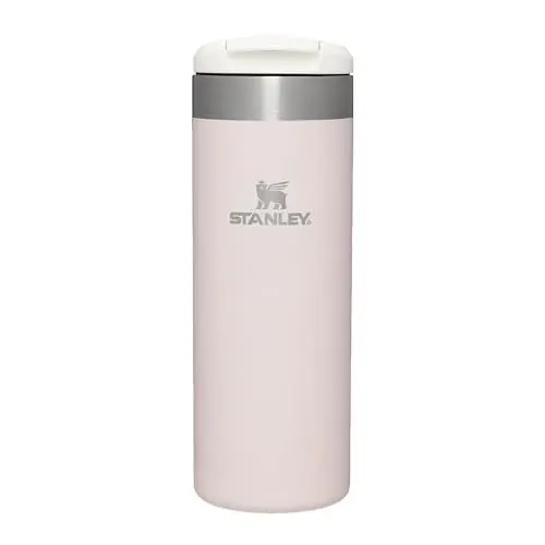 Produktbild: Stanley Aerolight Transit Thermobecher 0.47L - Hält 6 Stunden Heiß - Spülmaschinenfest - Kaffeebecher To Go Auslaufsicher - Kompatibel Mit Gängigen Pkw-Getränkehalterungen - Thermosflasche - Rose