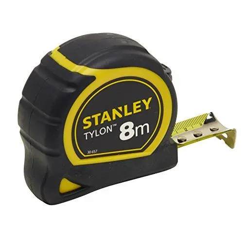 Produktbild: Stanley Bandmass Tylon (8 m, Tylon-Polymer Schutzschicht, verschiebbarer Endhaken, Kunststoffgehäuse) 0-30-657