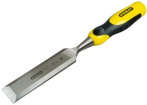Produktbild: Stanley Dynagrip Stechbeitel (30 mm Eisenlänge, Karbonstahl, Chrom-Stahl-Legierung, Schlagkappe aus Stahl) 0-16-890, Gelb