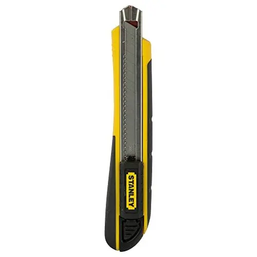 Produktbild: Stanley FatMax Cutter-Messer mit Magazin 0-10-475 (9mm Klingenbreite, 138mm Länge, Klingenführung aus rostfreiem Stahl, mit Klingenbrecher, inkl. 4 Abbrechklingen)