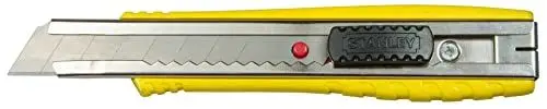 Produktbild: STANLEY FATMAX Cuttermesser 0-10-421 (18 mm Klingenbreite, 155 mm Länge, schmales Messer mit Abbrechklinge für präzise Schnitte, robuster Alumimiumkorpus, rutschfester Griff)
