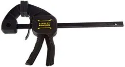 Produktbild: Stanley FatMax Einhandzwinge Medium FMHT0-83232 (325mm Schienen-Länge, 45kg Spannkraft, verwindungssteife I-Profil-Schiene, leichtes Umstellen von Spannen auf Spreizen, abnehmbare Schutzkappen)