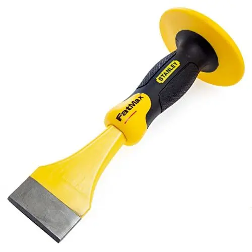 Produktbild: Stanley FatMax Elektrikermeissel mit Handschutz, 55mm Klingenbreite, Chrom-Vanadium Stahl, gehärtet & vergütet, 4-18-330