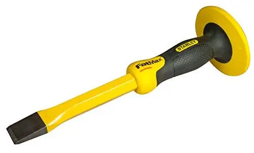Produktbild: STANLEY FatMax Präzisionsflachmeissel Fliesen Meißel (mit Handschutz, 25 mm Klingenbreite, Chrom-Vanadium, gehärtet und vergütet) 4-18-332