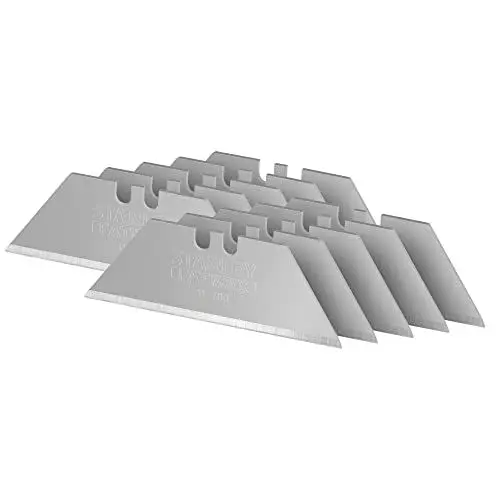 Produktbild: STANLEY FatMax Trapezklingen (0.65 mm Klingenstärke, S3-Technologie, bruchfest bis zu 35 kg, 10 Stück im Spender) 2-11-700