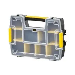 Produktbild: Stanley FatMax Werkzeug-Organizer Sortmaster / Aufbewahrungsbox ( 29,5x6,5x21,5 cm, stapelbar mit Verriegelung, entnehmbare Einsätze, Aufbewahrung von Werkzeugen/Kleinteilen) STST1-70720