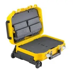 Produktbild: Stanley FatMax Werkzeugkoffer (40 x 54 x 23,5 cm, Werkzeugaufbewahrung mit Trolley und Teleskophandgriff, für Werkzeuge und Zubehör, fiberglasverstärkte Akkordeonstruktur) FMST1-72383