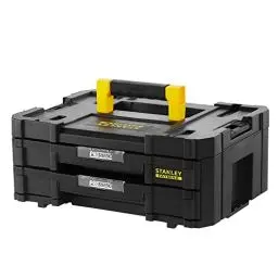 Produktbild: STANLEY FatMax Werkzeugbox / Werkzeugkoffer leer Werkzeugkasten - TSTAK VI, 8L Fassungsvermögen, mit 2 Schubladen und Organizern für Kleinteile mit herausnehmbaren Innenteilern - FMST1-71969