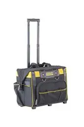 Produktbild: Stanley FatMax Werkzeugkoffer (mit leichtgängigen Rollen, strapazierfähige, große Öffnung, Teleskopgriff, Maße: 50 x 36 x 41 cm) FMST1-80148