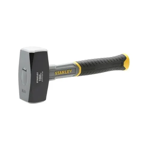 Produktbild: Stanley Fiberglas-Fäustel STHT-54128 (Kopfgewicht 1.500g, 260mm Länge, mit Fiberglas-Kern, optimal ausbalanciert, verstärkte Verbindung zwischen Kopf & Griff, mit Antirutsch-Griff)