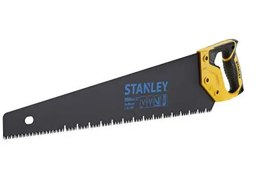 Produktbild: Stanley JetCut Gipskartonsäge Appliflon (550 mm Klingenlänge, 45°/90°Anschlag, Hardpoint-Verzahnung, Bi-Material) 2-20-149