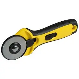 Produktbild: Stanley Rundklingen-Cutter STHT0-10194 (45mm Rundklinge, Rollschneider ideal für Stoffe, Textilien & Leder, für Links- und Rechthänder, leichtes Schneiden von Geraden und Bögen in alle Richtungen)