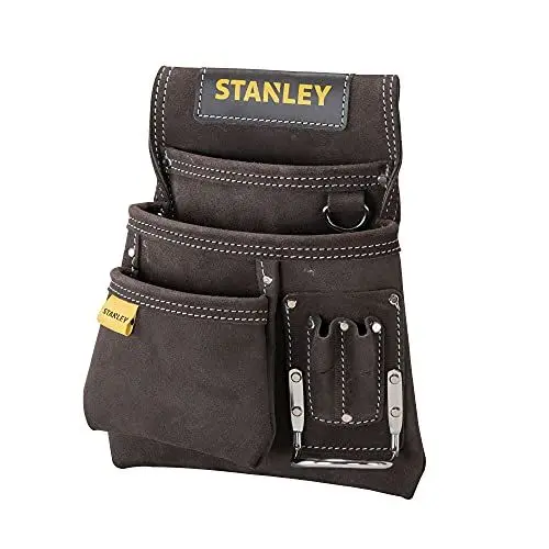 Produktbild: Stanley STST1-80114 Hammer- und Nageltasche aus Büffelleder, Braun/Gelb, L