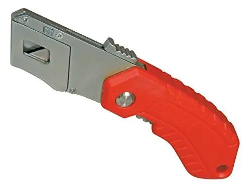 Produktbild: Stanley Sicherheitsklappmesser (automatischer Klingeneinzug, Trapezklinge 1992 enthalten, Vorschubmechanismus) 0-10-243