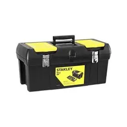 Produktbild: STANLEY Werkzeugkoffer leer Werkzeugbox Werkzeugkasten - Werkzeugkiste (16 Zoll, mit herausnehmbarer Ablage, zwei Organizern, Metallschließen, Kunststffgroff) 1-92-065