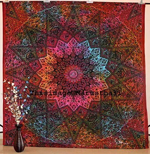 Produktbild: Star Mandala Tapestry Queen Wall Hanging Gypsy Tapestries Hippie Bedspread Bl...