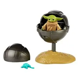 Produktbild: Star Wars Hasbro Retro Collection The Child Spielzeug 9,5 cm große The Mandalorian Action-Figur mit Accessoires, Spielzeug für Kids ab 4 Jahren, F2023