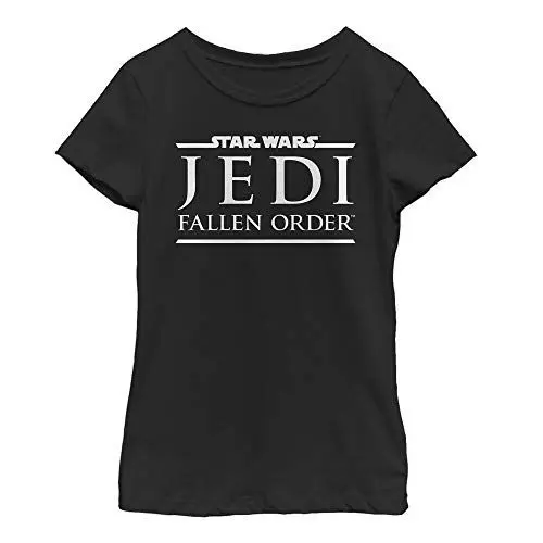 Produktbild: Star Wars Mädchen Fallen Order Logo T-shirt T-Shirt, Schwarz, XS