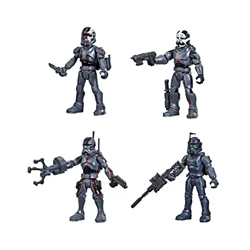 Produktbild: Star Wars Mission Fleet Klonkommando-Action 6 cm große Action-Figuren 4er-Pack mit Mehreren Accessoires, Spielzeuge für Kids ab 4 Jahren