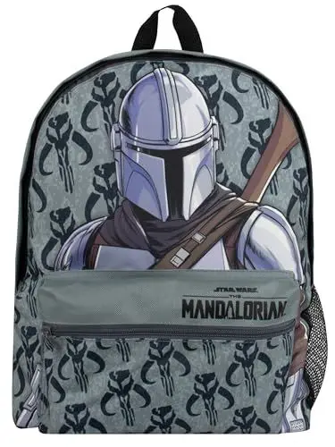 Produktbild: Star Wars Rucksack | Schulranzen Jungen | Mandalorian Rucksack Kinder | Schulrucksack Jungen | One Size Grau