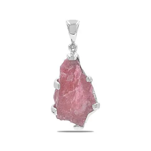 Produktbild: Starborn Rhodonite 15-20 Karat Roh Edelstein Anhänger Sterling-Silber 925