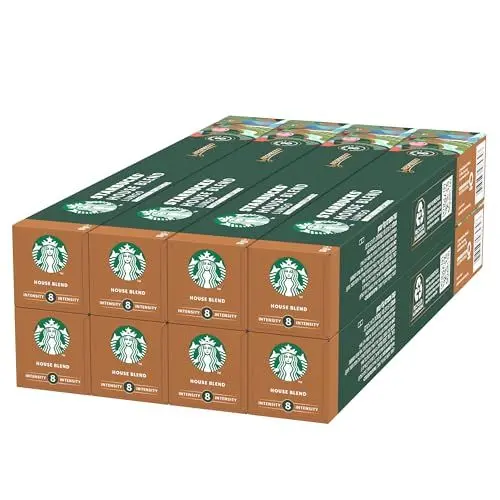 Produktbild: STARBUCKS House Blend by Nespresso, Mittlere Röstung, Kaffeekapseln 8 x 10 (80 Kapseln)