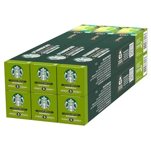 Produktbild: STARBUCKS Single-Origin Guatemala by Nespresso, Helle Röstung, Kaffeekapseln 6 x 10 (60 Kapseln)