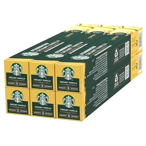 Produktbild: STARBUCKS by Nespresso, Helle Röstung, Vanille Aromatischen Kaffeekapseln 6 x 10 (60 Kapseln)