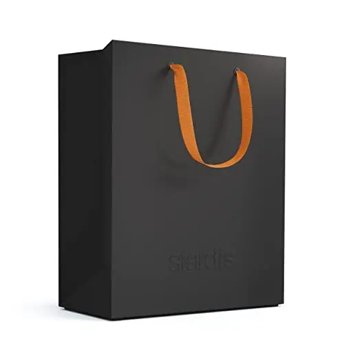 Produktbild: stardis binbox Design Papierkorb eckig stylischer Papiereimer mit Tragegriffen für Büro Office Kunststoff Mülleimer Abfalleimer Müllkorb schwarz