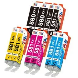 Produktbild: Starink CLI 581 PGI 580 XXL für Canon Druckerpatronen 580 581 Multipack, PGI-580 CLI-581 für Canon Pixma TR8550 TS705 TS6350 TS6250 TS6150 TS8250 TS8150 TS9550 TS6351 TS6151 TS6251 TR8500 TR7550,10 P
