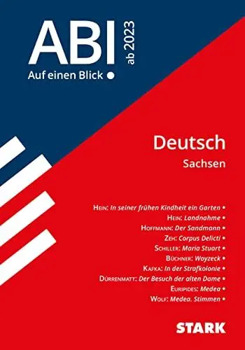 Produktbild: STARK Deutsch - Abi - Auf einen Blick! 2025 Sachsen (Skripte / Abi - Auf einen Blick!)