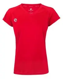 Produktbild: STARK SOUL Damen Sport Shirt Fitness T-Shirt vital, Kurzarm Funktionsshirt, Atmungsaktiv Schnelltrocknendes Trainingsshirt - Rot - L