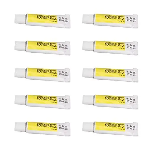Produktbild: Stark Haftende GPU-Wärmeleitpaste, 10 Stück Silikonfett-LED-Kühlkörperpflaster, Geeignet für Alle Kühler, für Nord- und Südbrücke