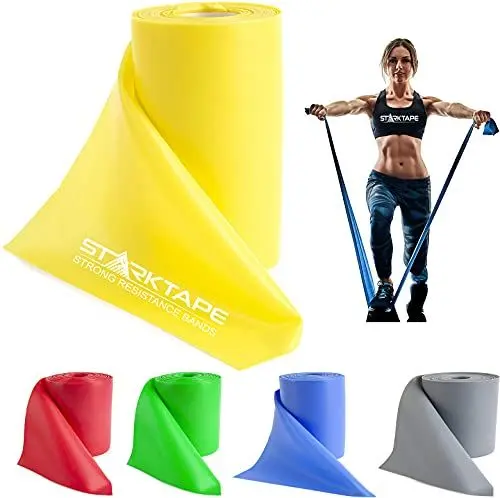 Produktbild: Starktape fitnessbänder Resistance Bands widerstandsbänder Gymnastikband fitnessband. Perfekt für Heimtraining, Physiotherapie, Krafttraining, Yoga, Pilates, Gym