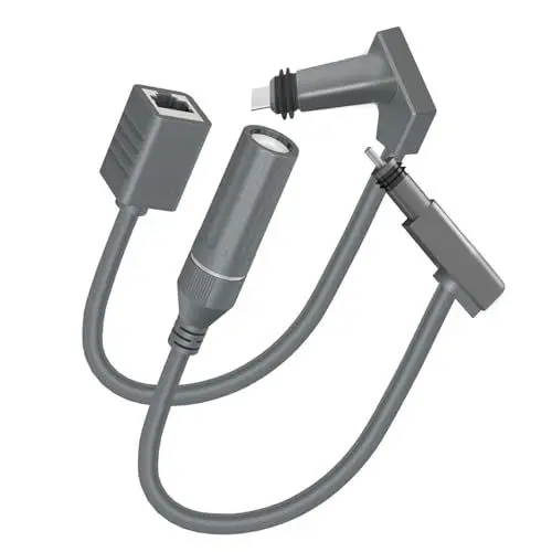 Produktbild: SPX auf RJ45 Adapter, Wasserdichtes RJ45-1 RJ-2 Kabel mit RJ45 Buchse, 24AWG 1200Mbit/s Ethernet Verbinder für Router und Dish