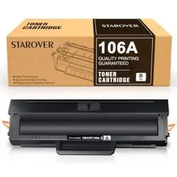 Produktbild: STAROVER 106A W1106A Toner Kompatibel für HP 106A Toner für HP 107w Toner Laser 107a 107r für HP 135a Toner Laser MFP 135wg MFP 137fwg 135r 135w 137fnw (1 Schwarz, Mit Chip)