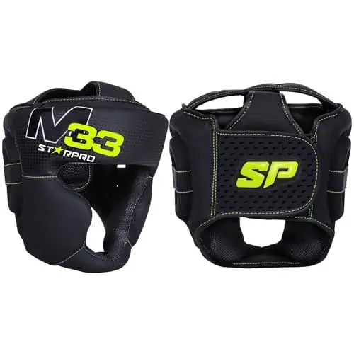 Produktbild: Starpro Kopfschutz Boxen Boxhelm mit Gesichtsschutz - Für Boxen Sport, Kickboxen, MMA, Krav MAGA und Muay Thai - Herren & Frauen - mit 180° Sicht und Gute Schweißaufnahme