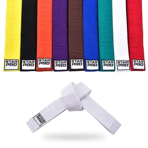 Produktbild: Starpro Martial Arts Grading Belt - 7 Stich Baumwolle - 9 Farben - Leichtes Design für Karate Judo Taekwondo Training und Wettkampf - 240cm 280cm 320cm